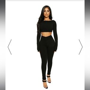 NAKED WARDROBE | Black Snatched Down Leggings